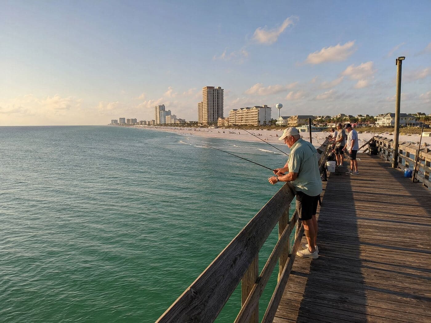 Couple enjoying the Panama City Beach shoreline